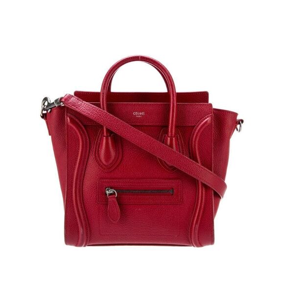 Celine Nano Luggage Tote - Red - Picture 1 of 14